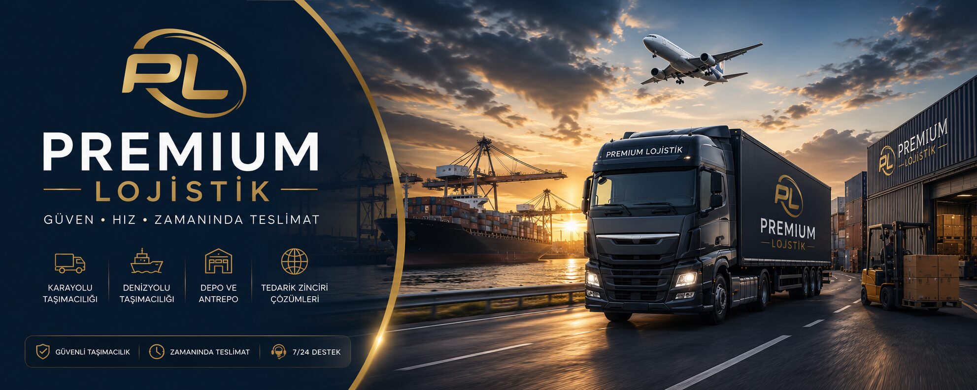 Premium Lojistik kapak fotoğrafı